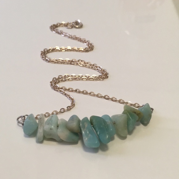 maplebear Jewelry - Curved Bar Gemstone Necklace